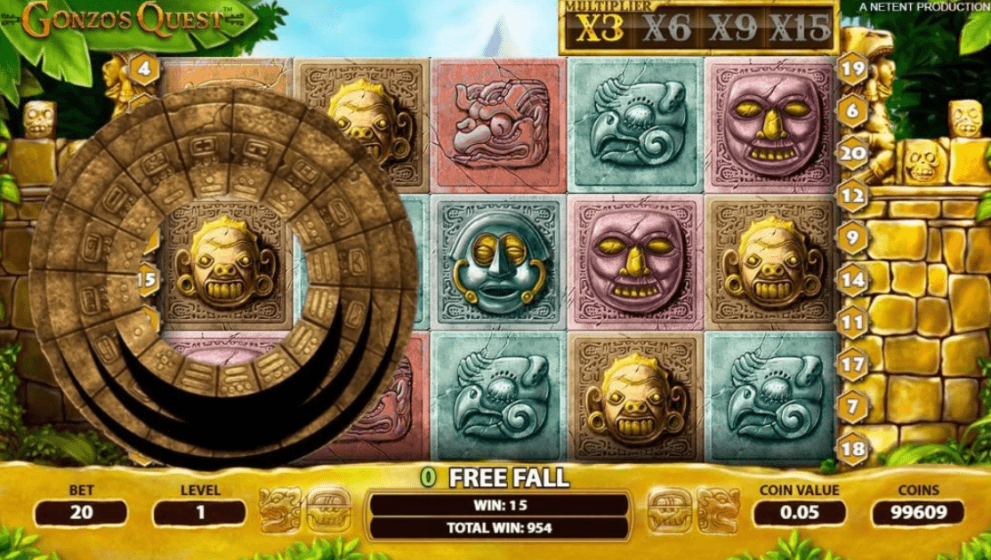 Символы слота Gonzos Quest